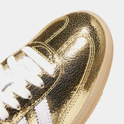 Samba OG Gold Metallic Womens Lifestyle Shoes (Gold Metallic/White/Core White)