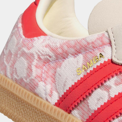 Samba OG Liberty London Womens Lifestyle Shoes (Footwear White/Cream White/Better Scarlet)