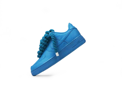 LACETS EN CORDE BLEUE TEINTE AIR FORCE 1