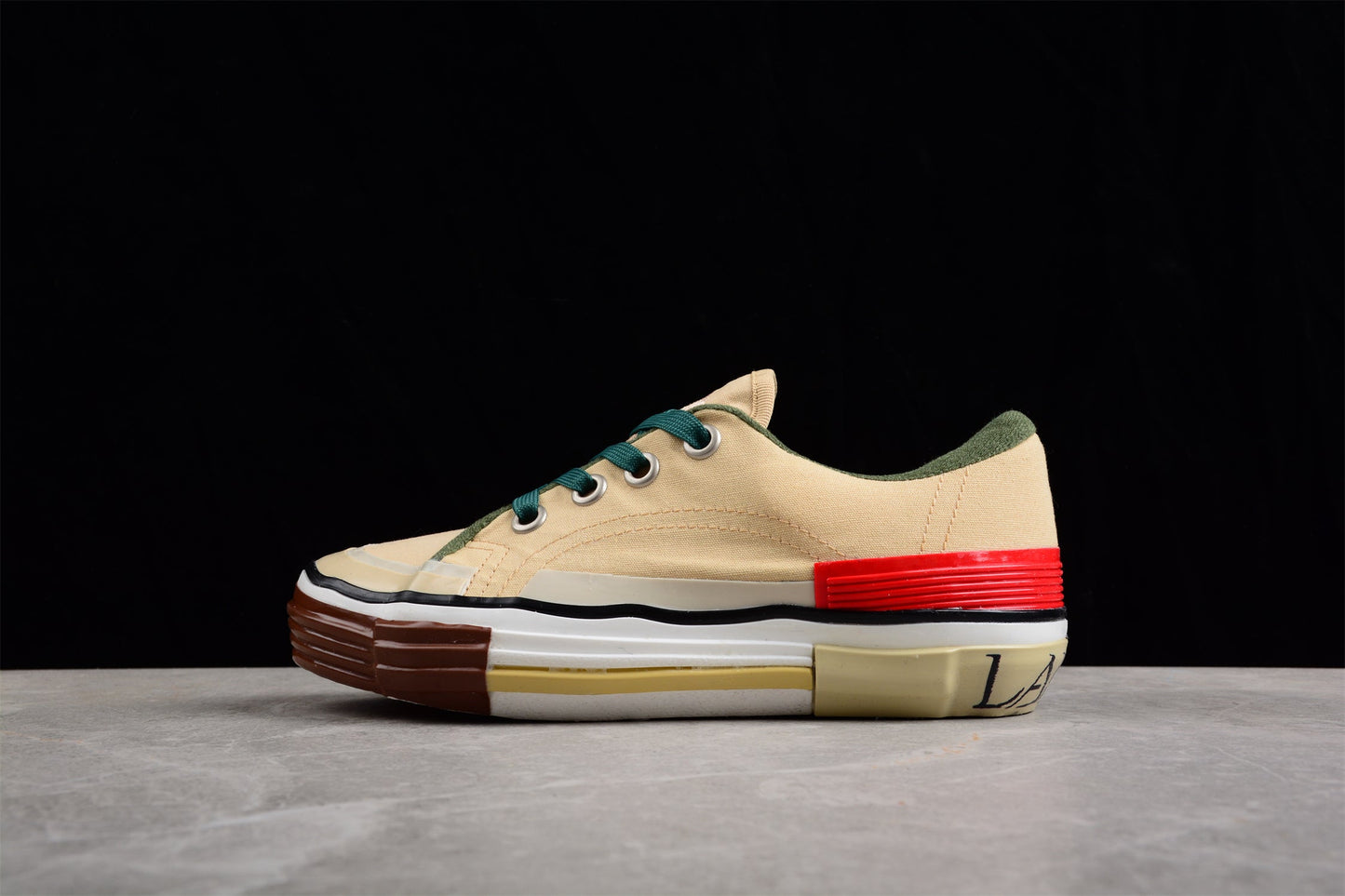 Baskets basses en toile multicolore