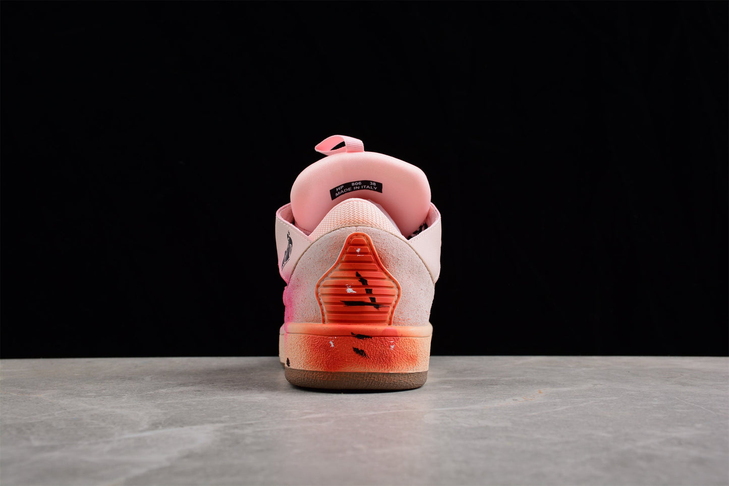 Baskets basses rose vif