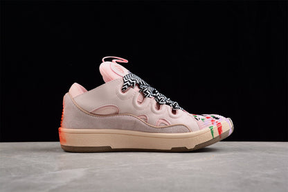 Baskets basses rose vif