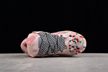 Baskets basses rose vif