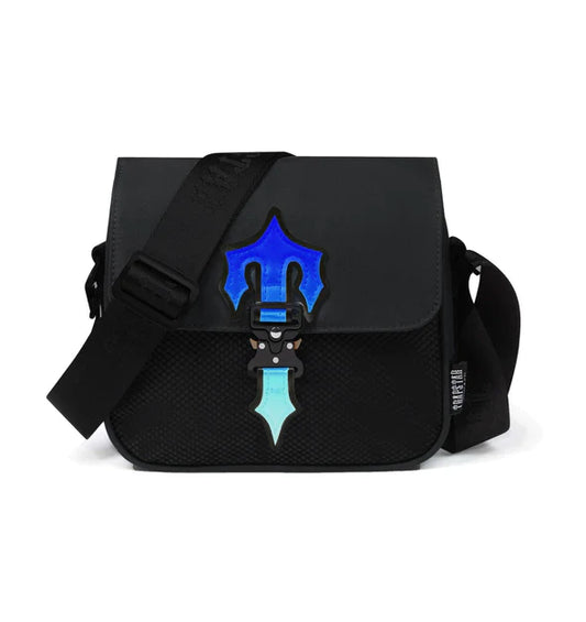 Sac bandoulière Trapstar Irongate T - Noir / Bleu dégradé
