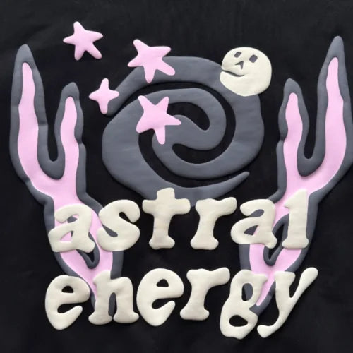 Sweat à capuche noir Broken Planet Astral Energy 