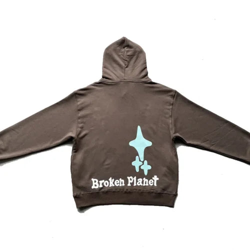 Sweat à capuche Broken Planet « Je ne viens pas de cette planète » 