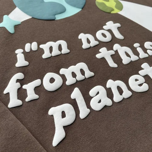 Sweat à capuche Broken Planet « Je ne viens pas de cette planète » 