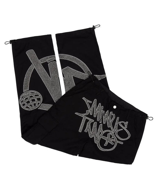 Cargo Minus Two - Strass noir et gris