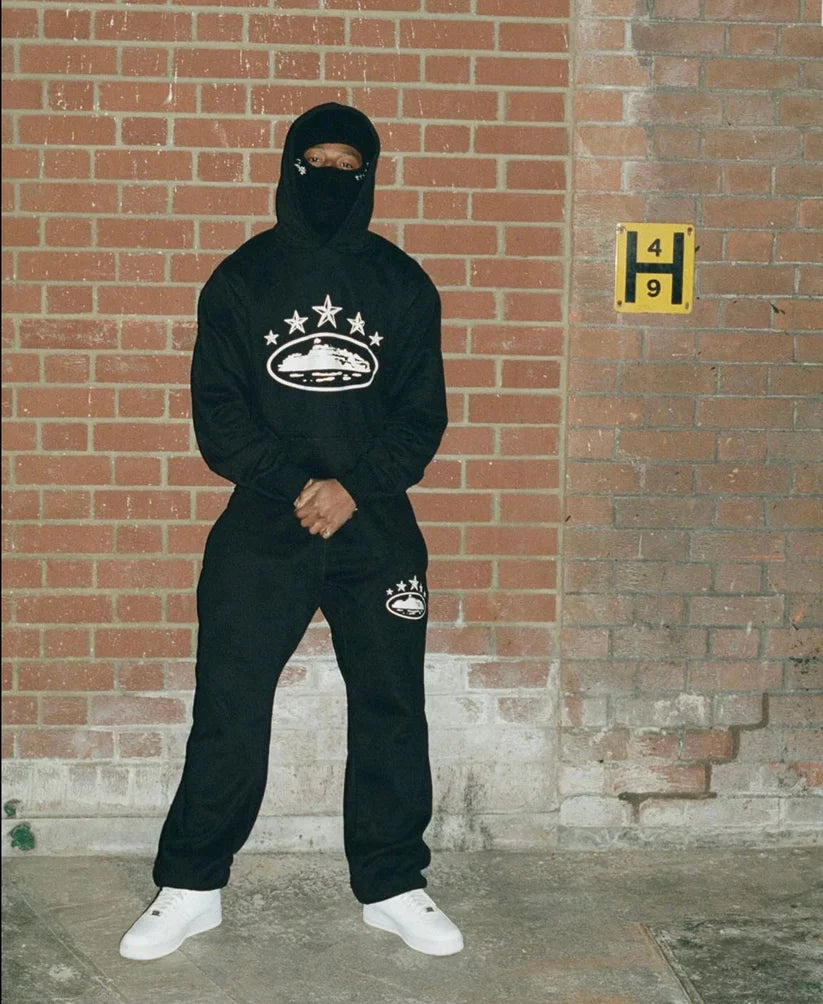 Sweat à capuche Corteiz 5 Starz Alcatraz - (NOIR)