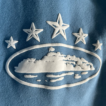 Corteiz 5 Starz Alcatraz Jogging - (BLEU BÉBÉ)