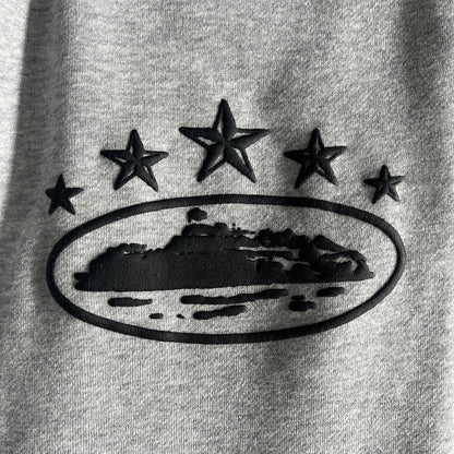 Corteiz 5 Starz Alcatraz Jogging - (GRIS)