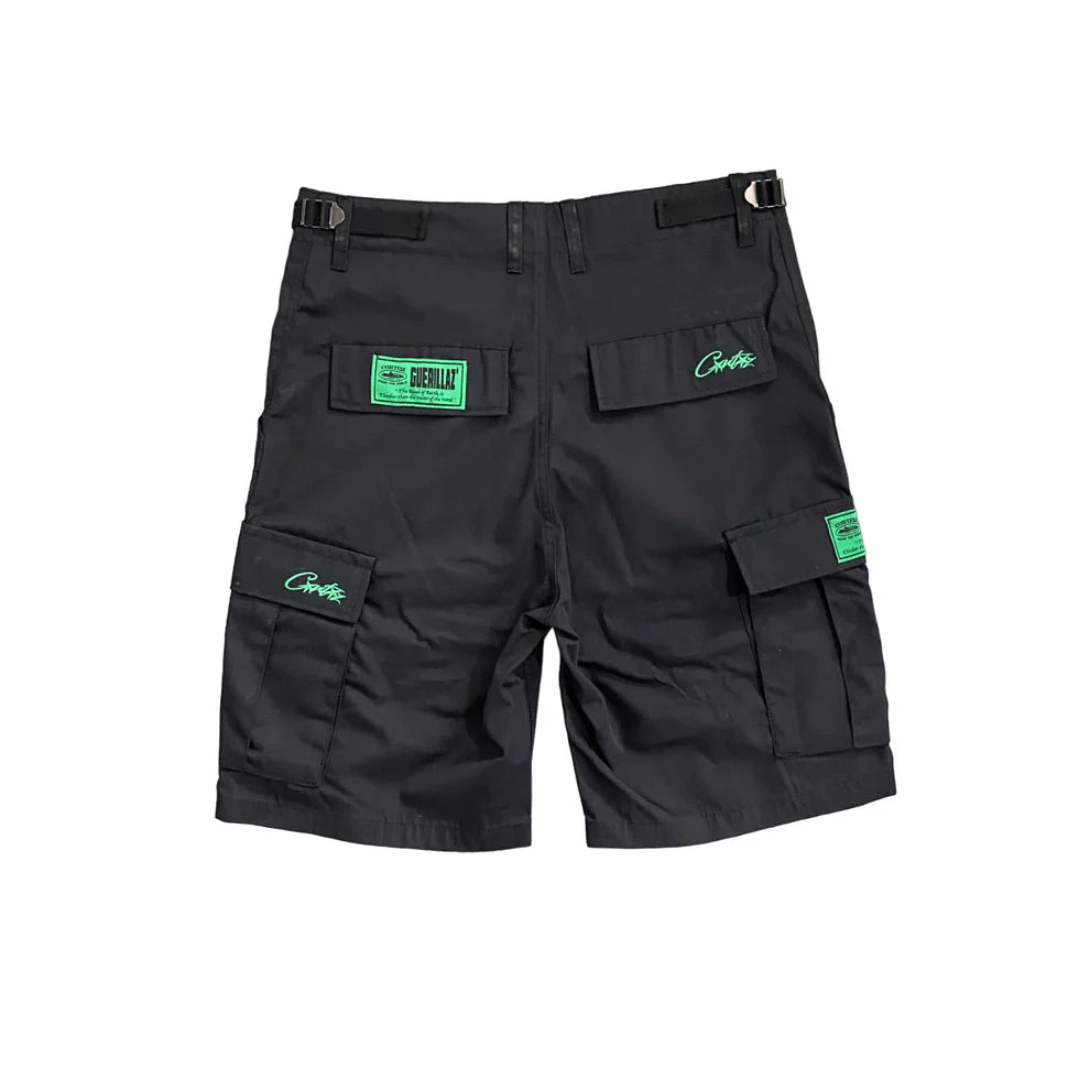 Short cargo Corteiz - Noir/Vert