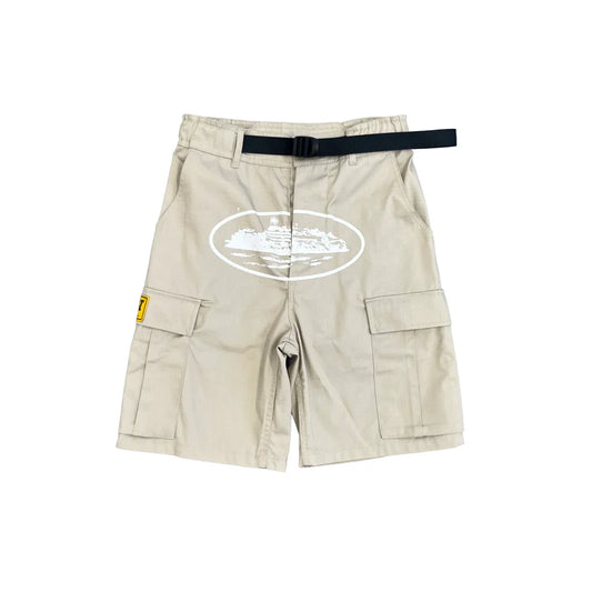 Short cargo Corteiz - Crème/Blanc