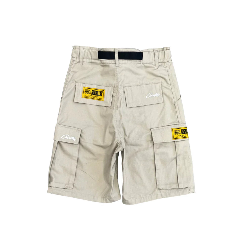Short cargo Corteiz - Crème/Blanc