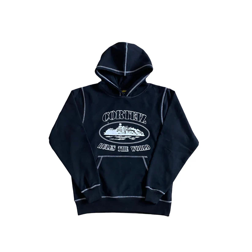 Sweat à capuche Corteiz Superior - (NOIR/BLANC)