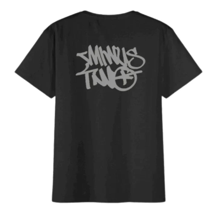 T-shirt Minus Two - Noir Gris