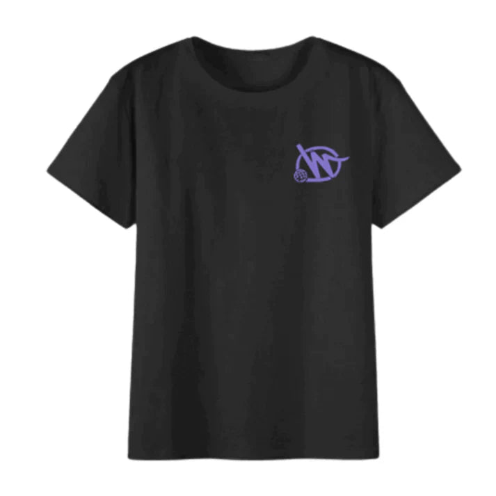 T-shirt Minus Two - Noir Violet