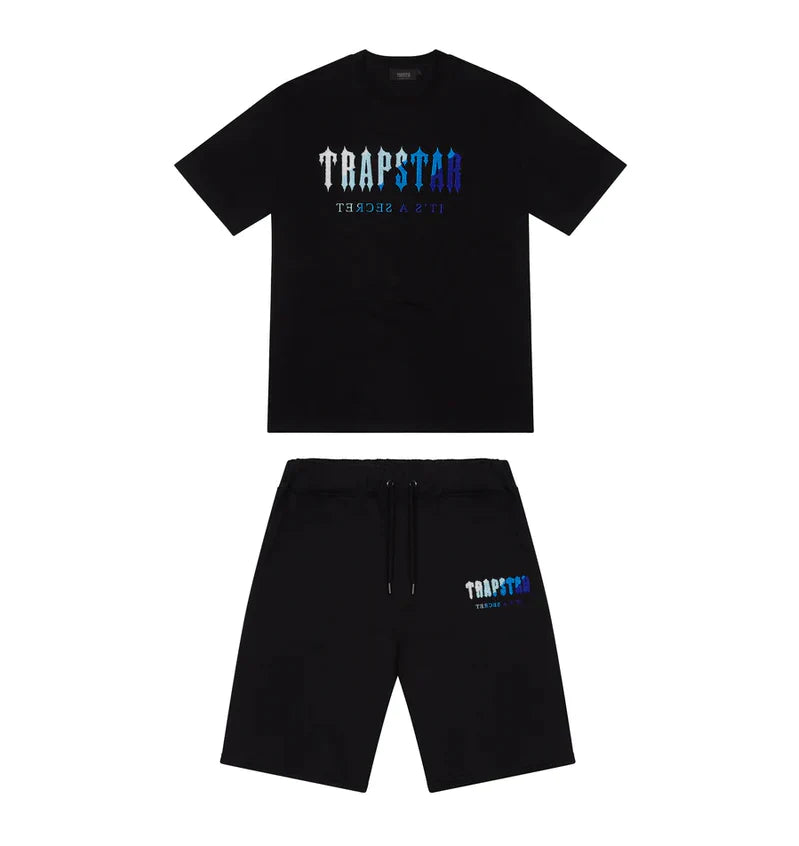 Trapstar Chenille Decoded 2.0 Short Set - Saveurs Noir/Glace