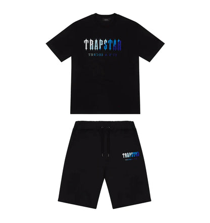 Trapstar Chenille Decoded 2.0 Short Set - Saveurs Noir/Glace