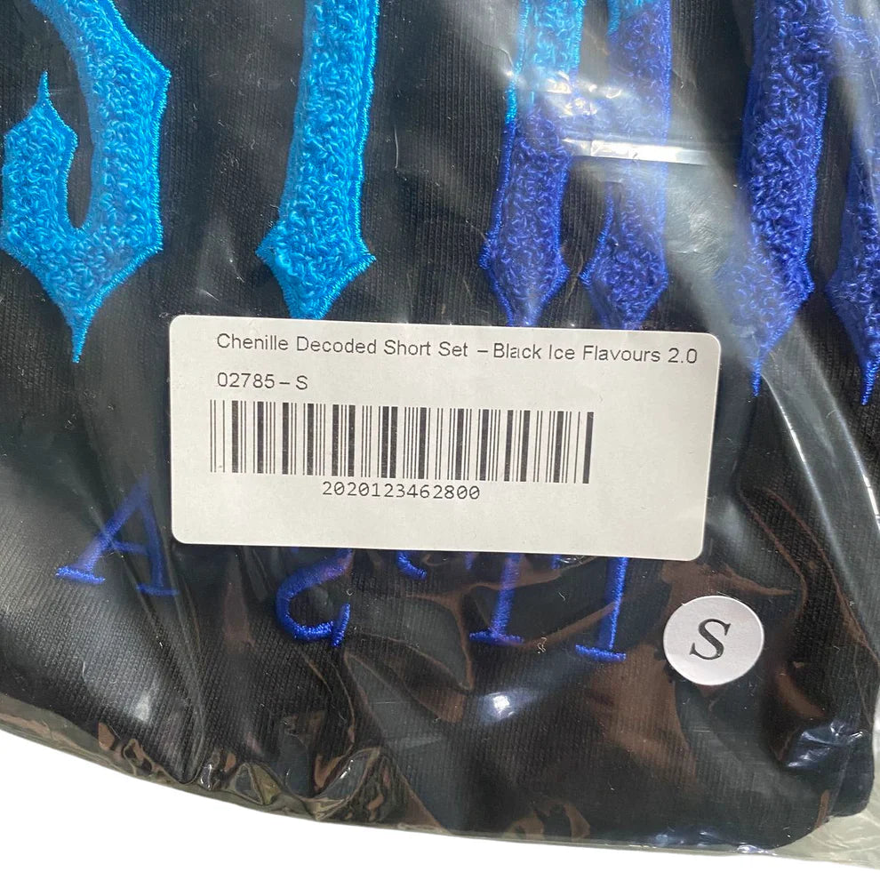 Trapstar Chenille Decoded 2.0 Short Set - Saveurs Noir/Glace