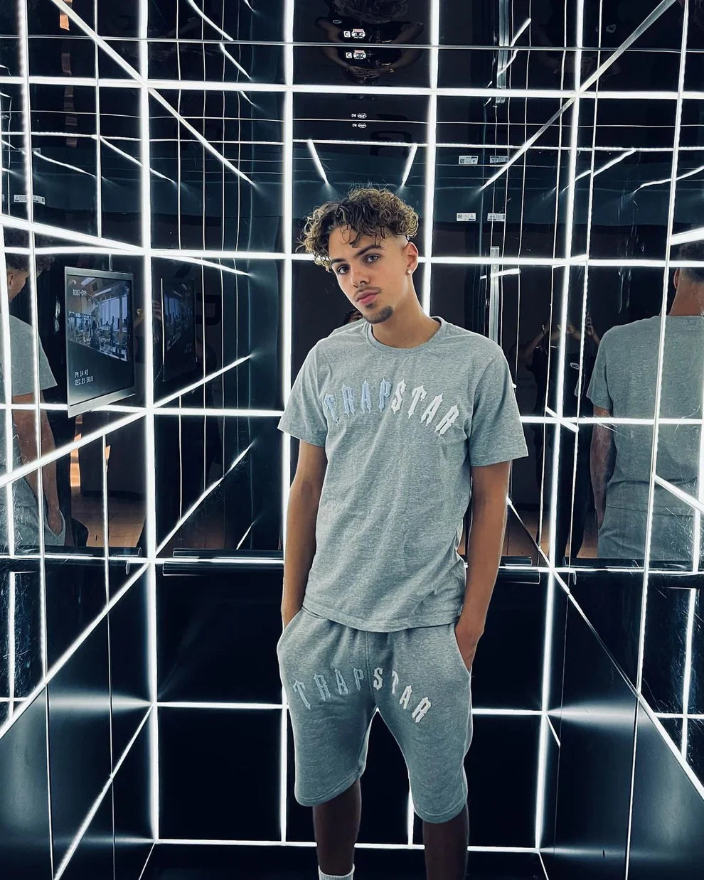 Ensemble court Trapstar Irongate Arch - Gris Glacé