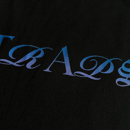 T-shirt Trapstar Script Fade - Dégradé noir/bleu 
