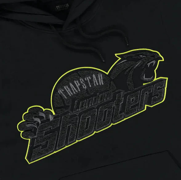 Survêtement à capuche Trapstar Shooters - Noir citron vert