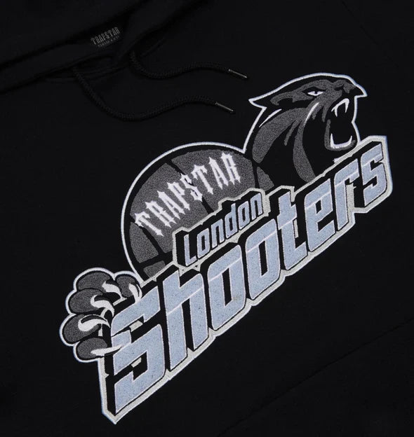 Survêtement à capuche Trapstar Shooters - Noir / Bleu ciel