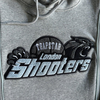 Survêtement technique à capuche Trapstar Shooters - Gris/Bleu