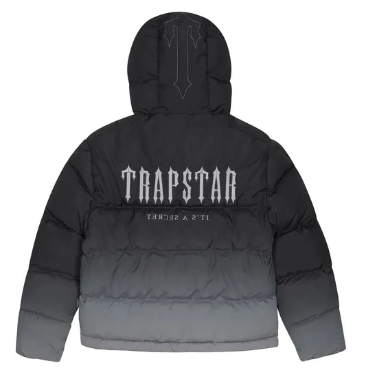 Doudoune à capuche Trapstar Decoded 2.0 - Noir dégradé