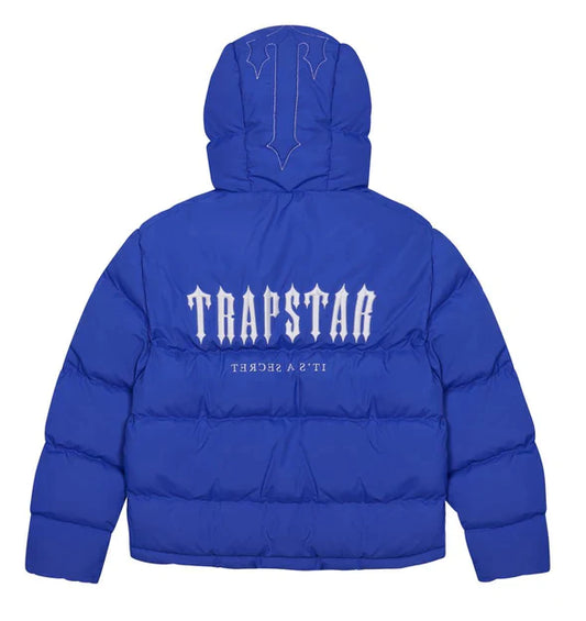Doudoune à capuche Trapstar Decoded 2.0 - Bleu éclatant