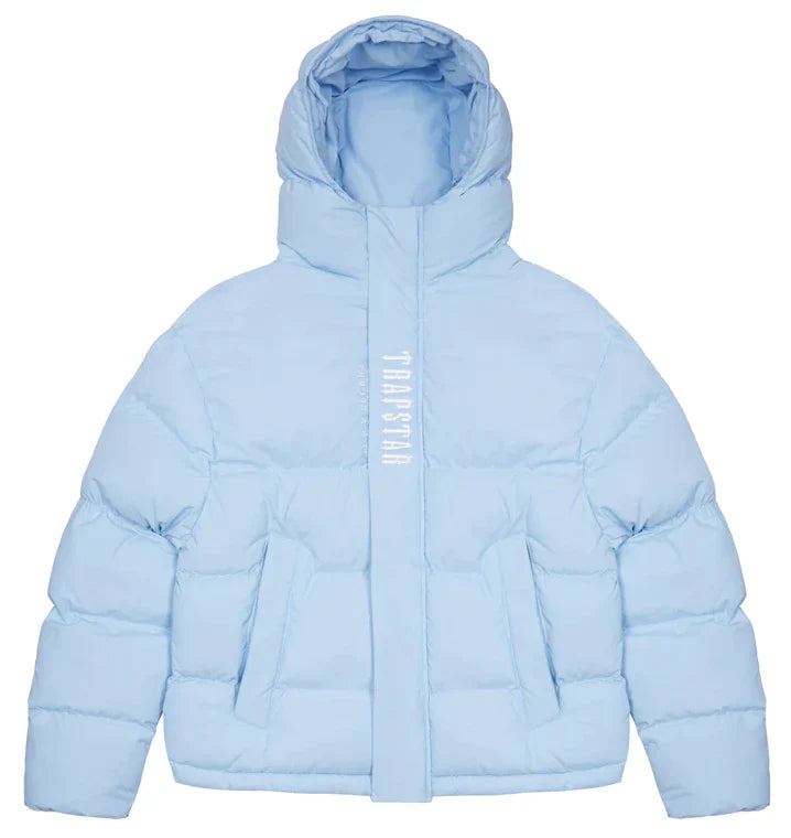 Doudoune à capuche Trapstar Decoded 2.0 - Bleu glacier
