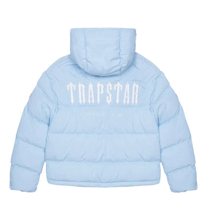 Doudoune à capuche Trapstar Decoded 2.0 - Bleu glacier