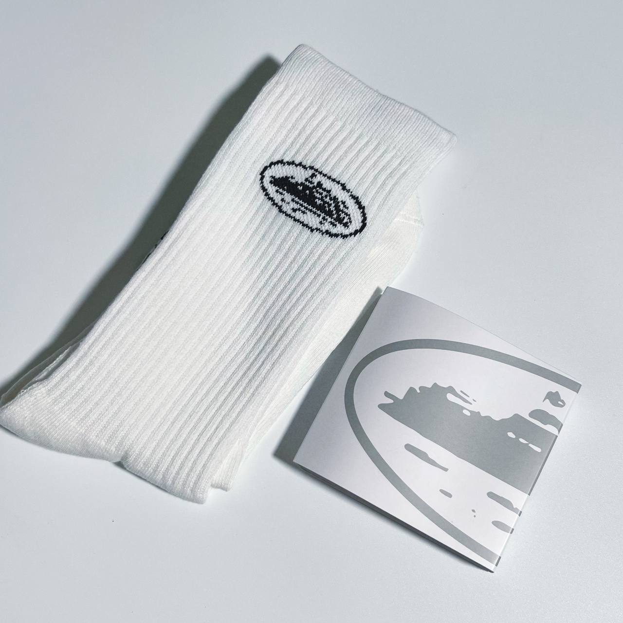 Chaussettes blanches Corteiz Alcatraz