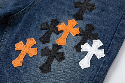 CŒURS CHROMÉS CORBEAU CŒURS JEANS DENIM