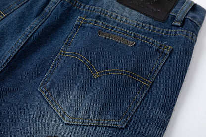 CŒURS CHROMÉS CORBEAU CŒURS JEANS DENIM