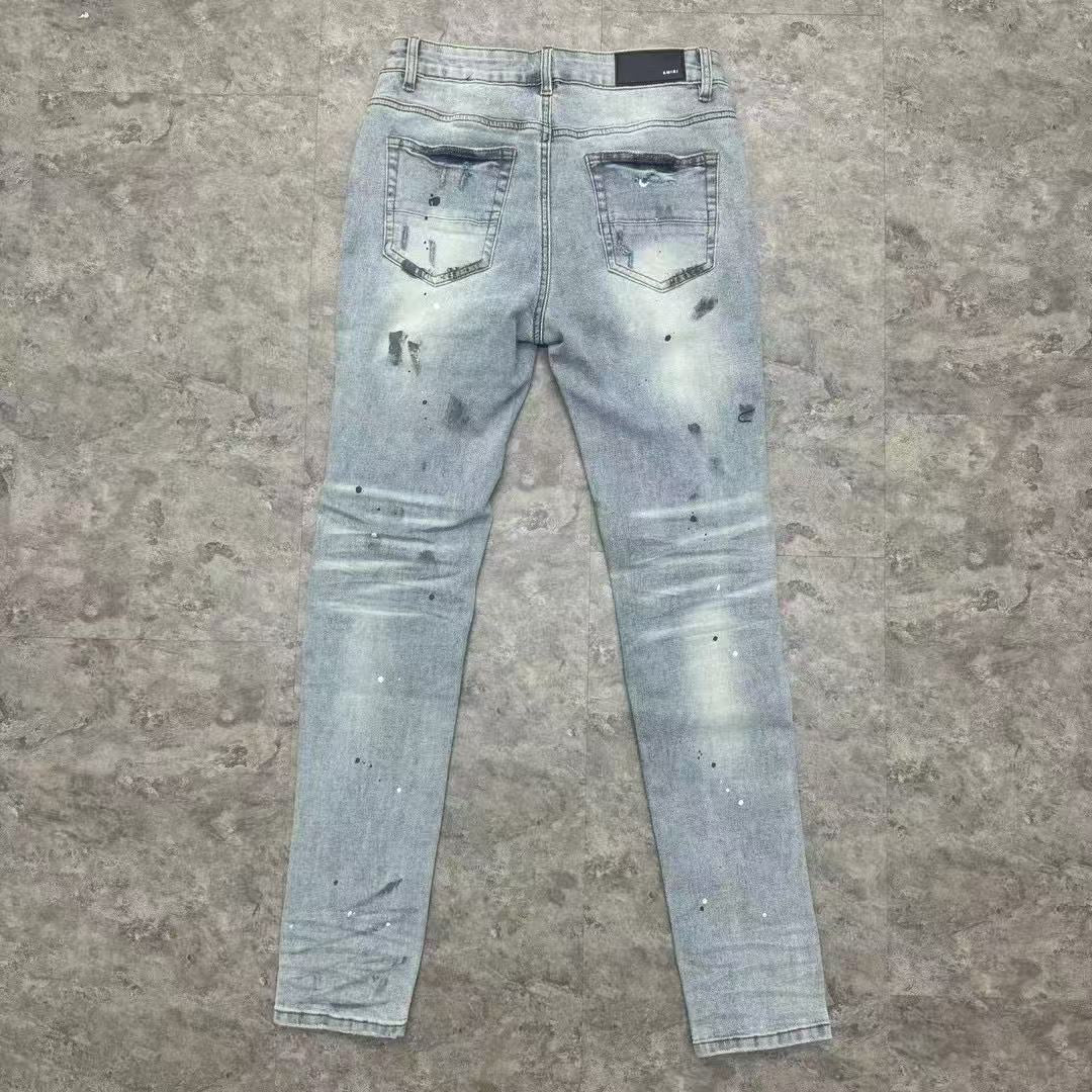 JEANS DE PEINTURE AMIRI MX1 BLEU