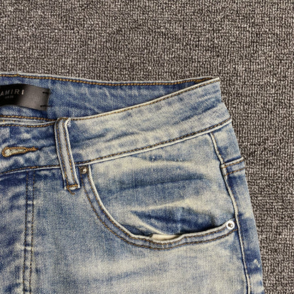 JEANS À LOGO UNIVERSITAIRE AMIRI