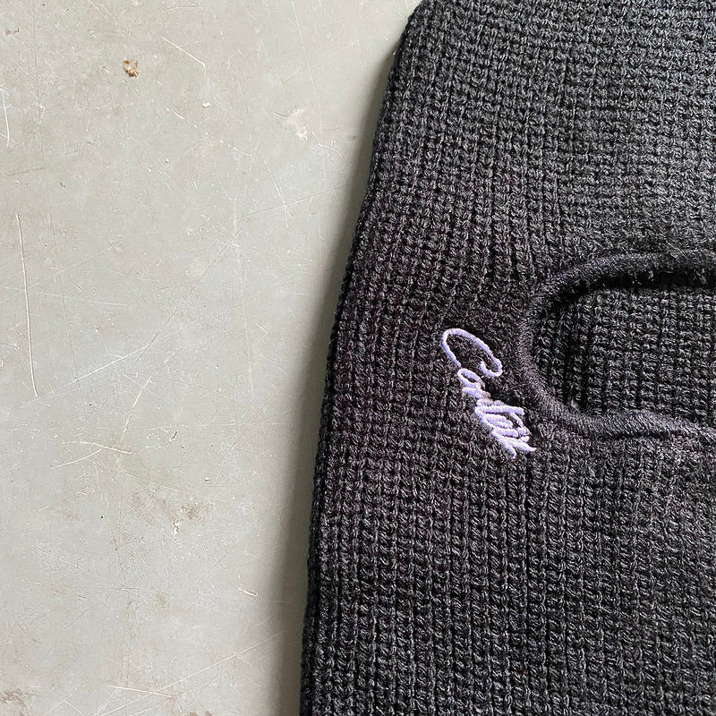 Cagoule en maille Corteiz noire et blanche