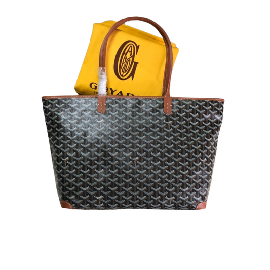 SAC CABAS GOYARD ARTOIS PM NOIR ET TAN