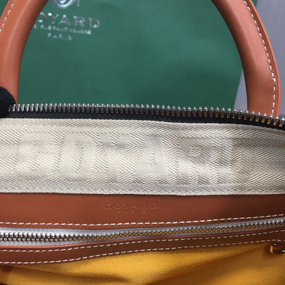 Sac de voyage Goyard Boston 50 noir et beige