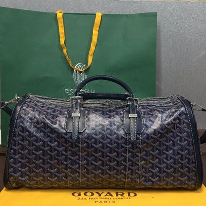 Sac de voyage Goyard Boston 50 bleu marine