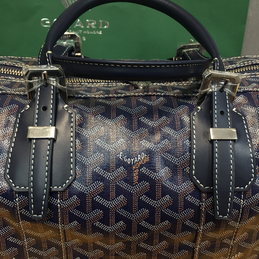 Sac de voyage Goyard Boston 50 bleu marine