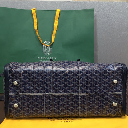Sac de voyage Goyard Boston 50 bleu marine