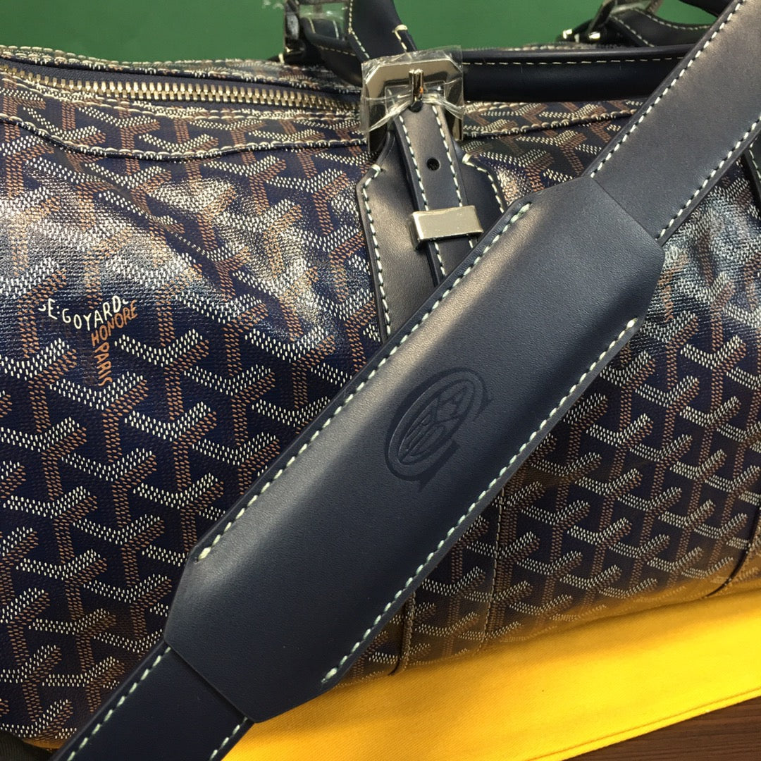 Sac de voyage Goyard Boston 50 bleu marine