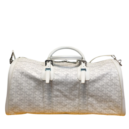 Sac de voyage Goyard Boston 50 blanc