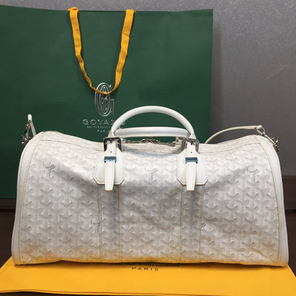 Sac de voyage Goyard Boston 50 blanc