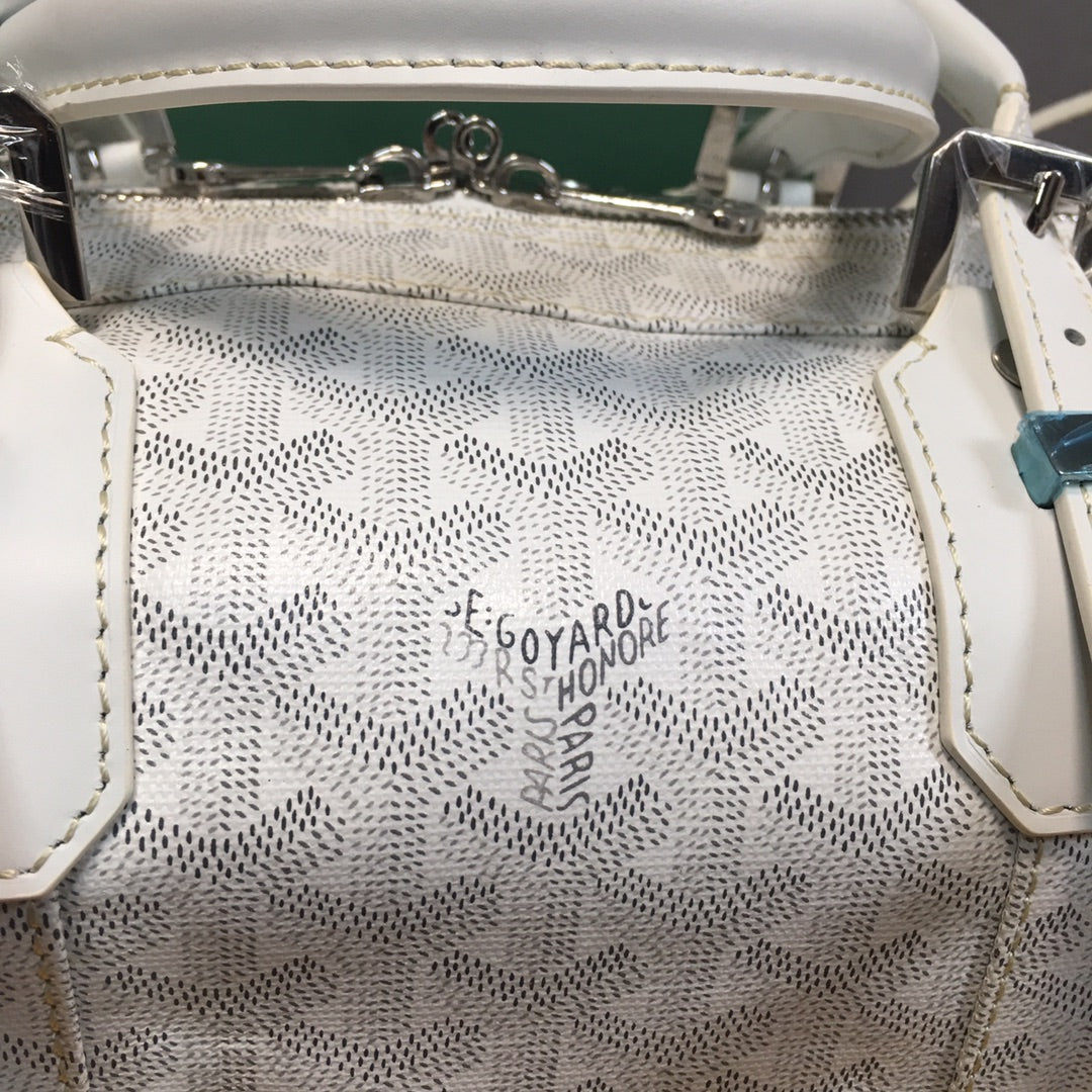Sac de voyage Goyard Boston 50 blanc