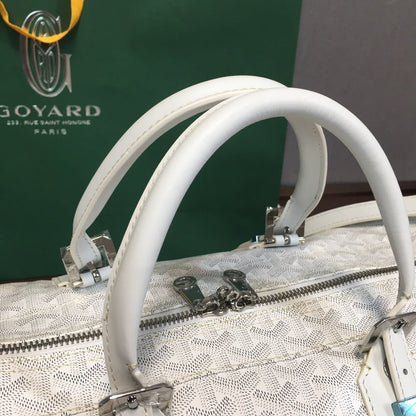 Sac de voyage Goyard Boston 50 blanc