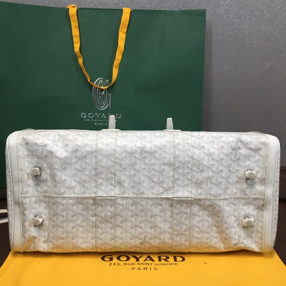 Sac de voyage Goyard Boston 50 blanc